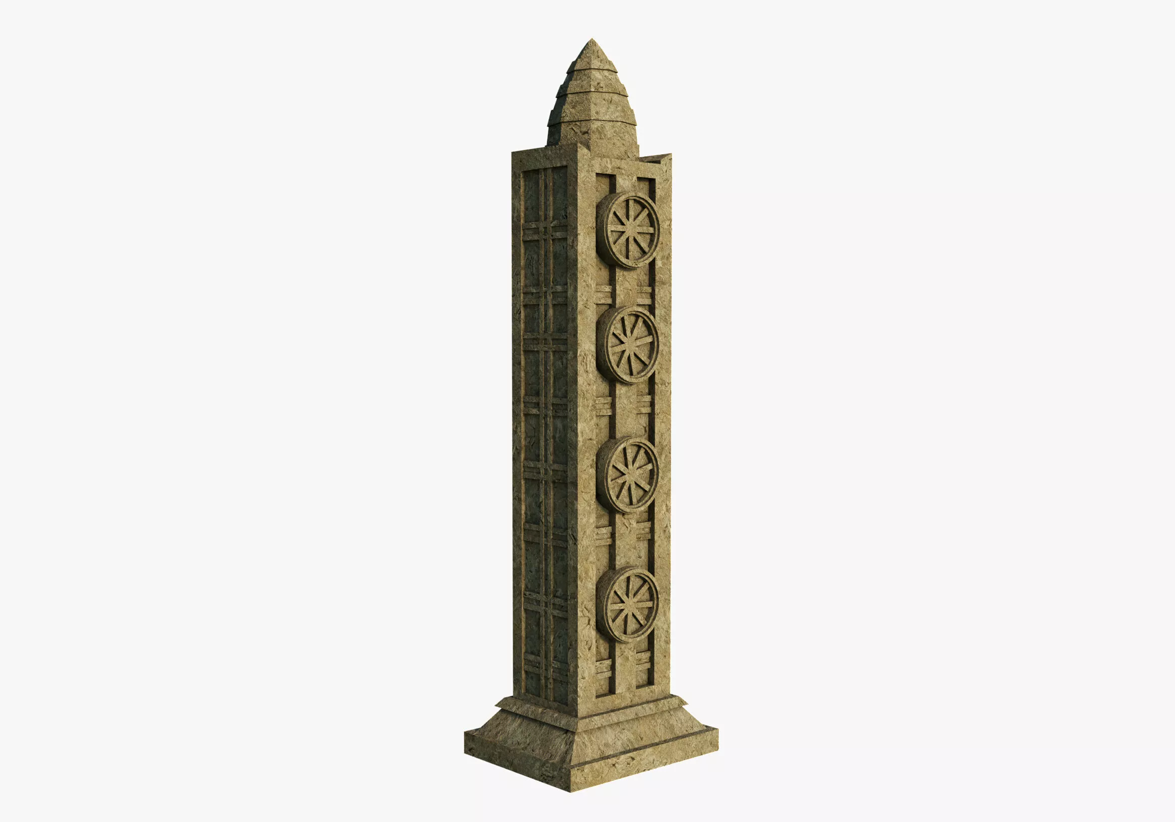 Ancient fantasy Pillar Free 3D model