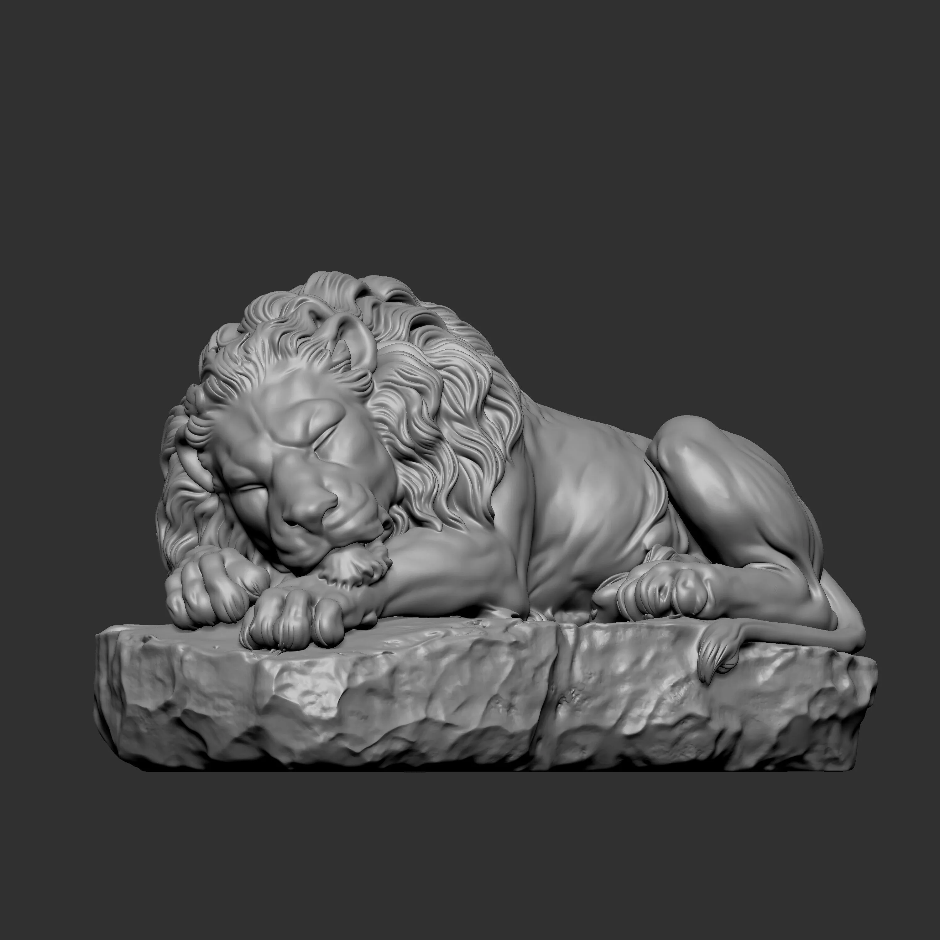 Lion Monument of Lucerne 3D print model