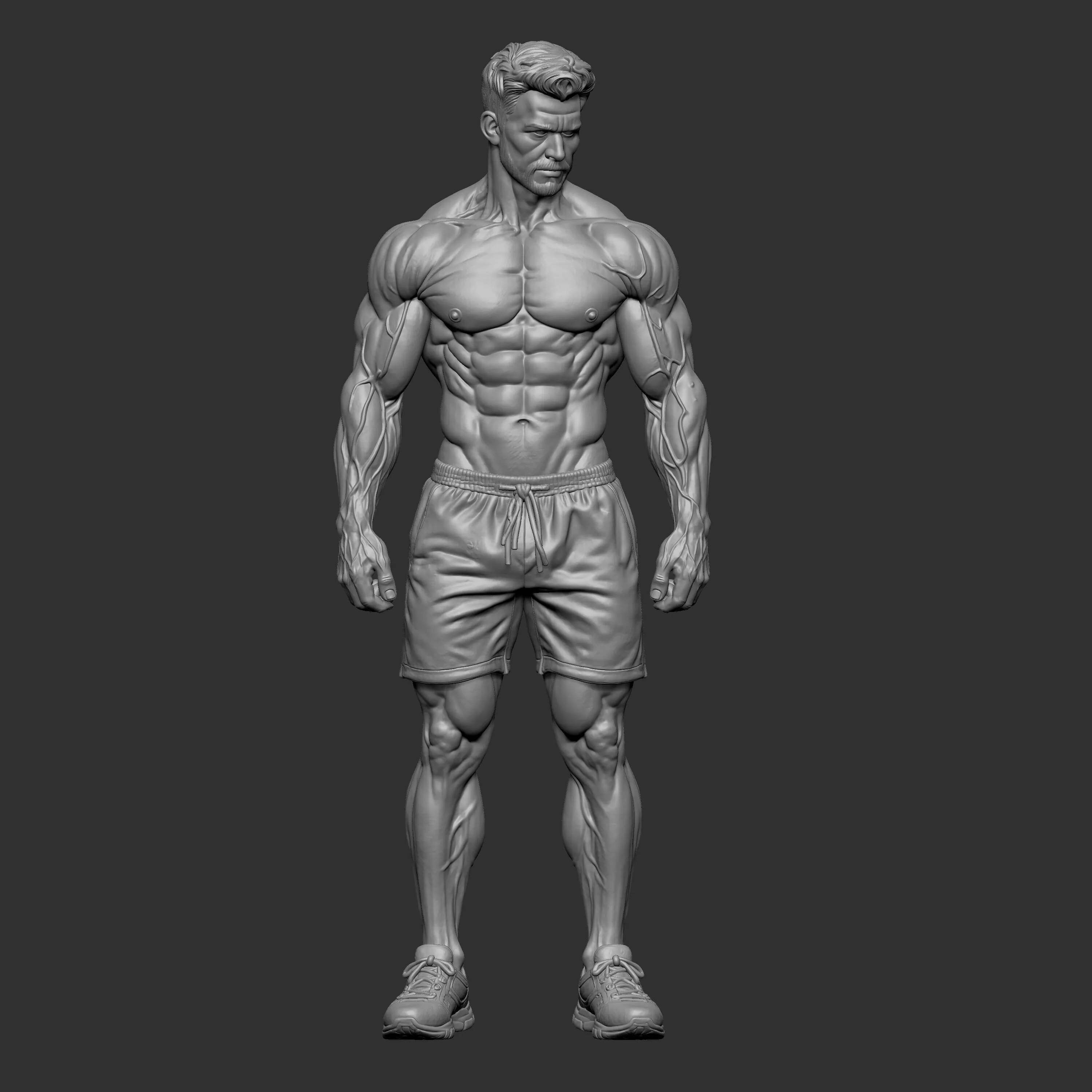 muscular statue 3d 3D print model
