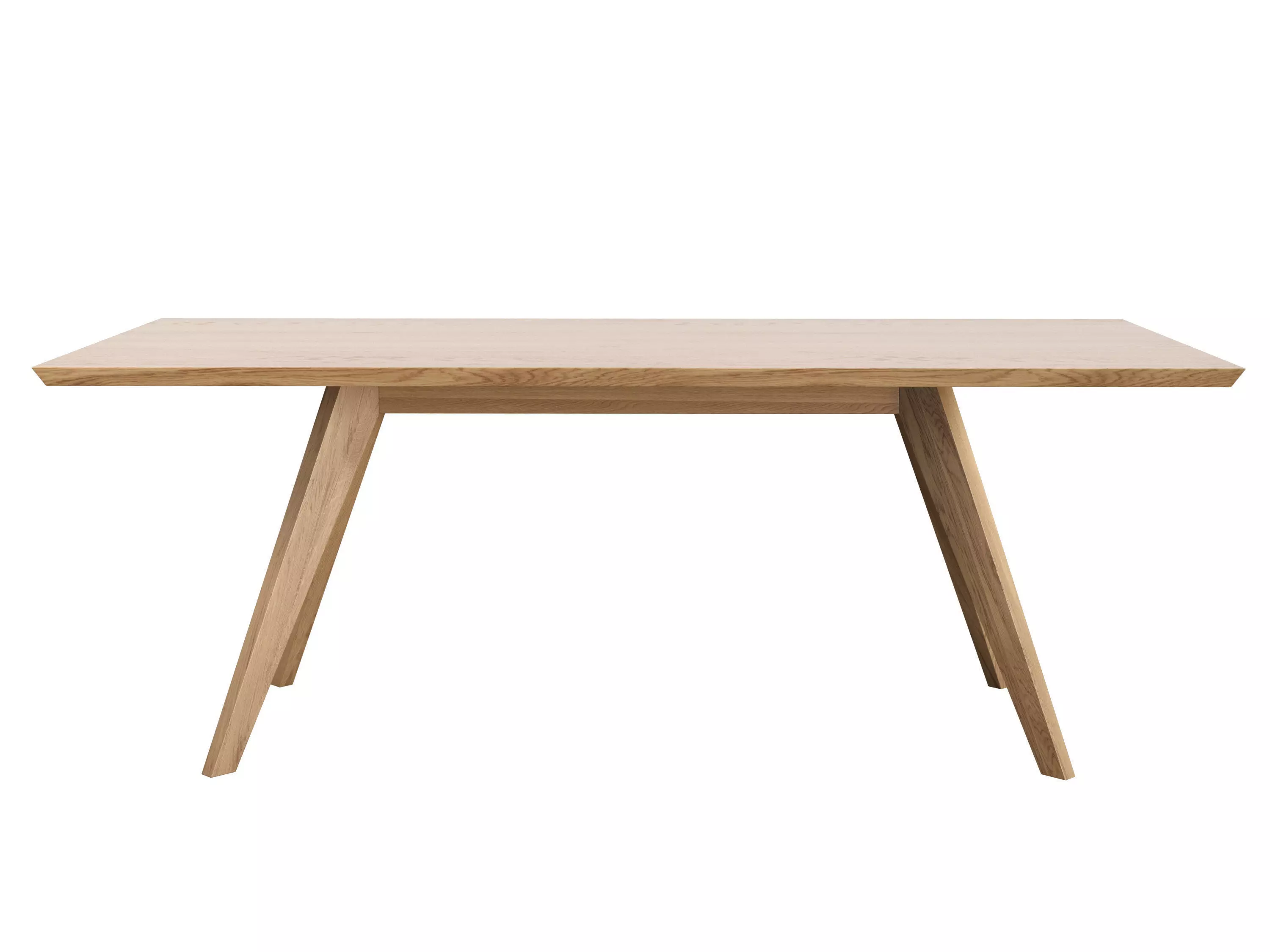 Cena wooden table with three legs 3D model_2