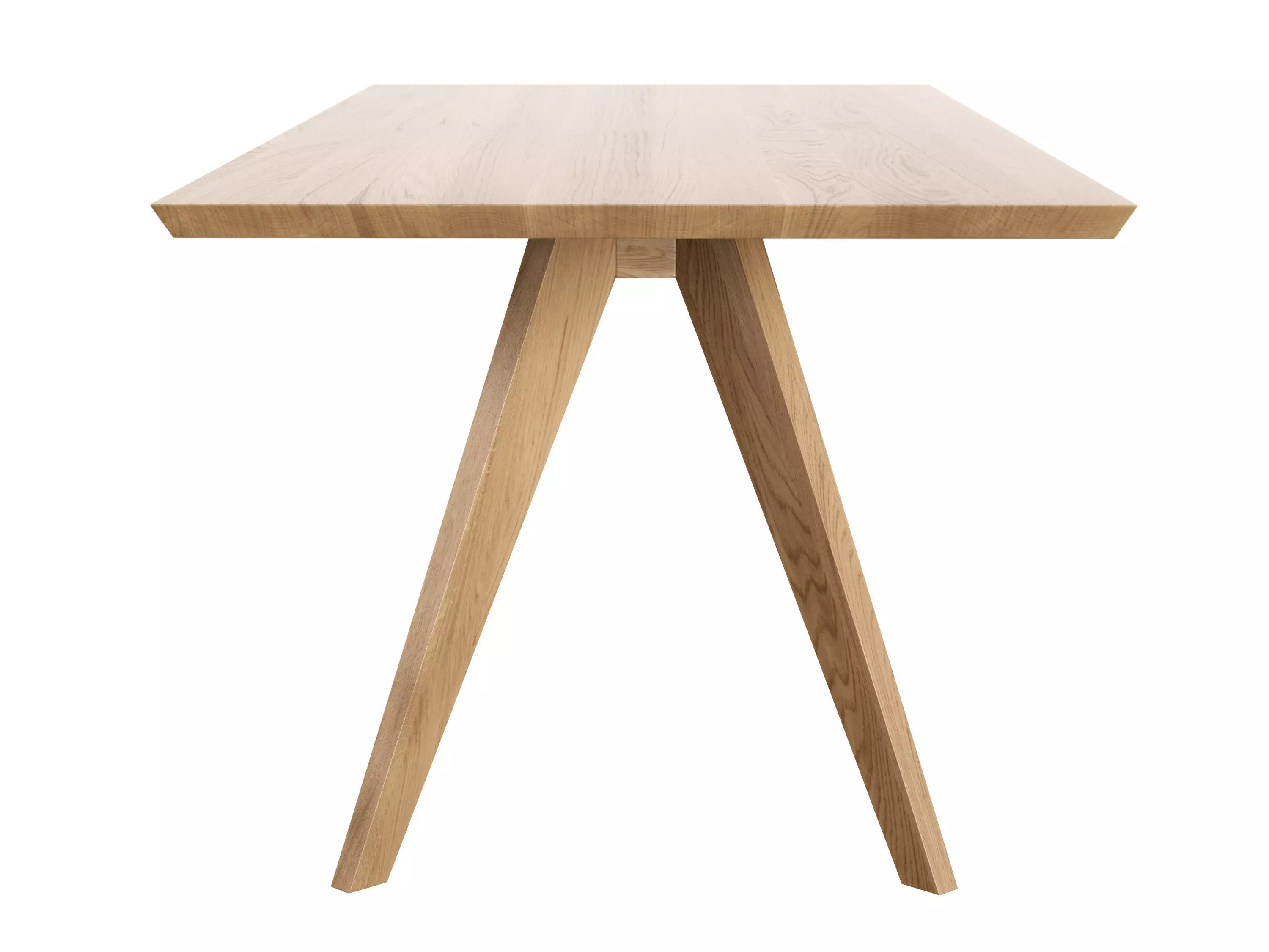 Cena wooden table with three legs 3D model_1