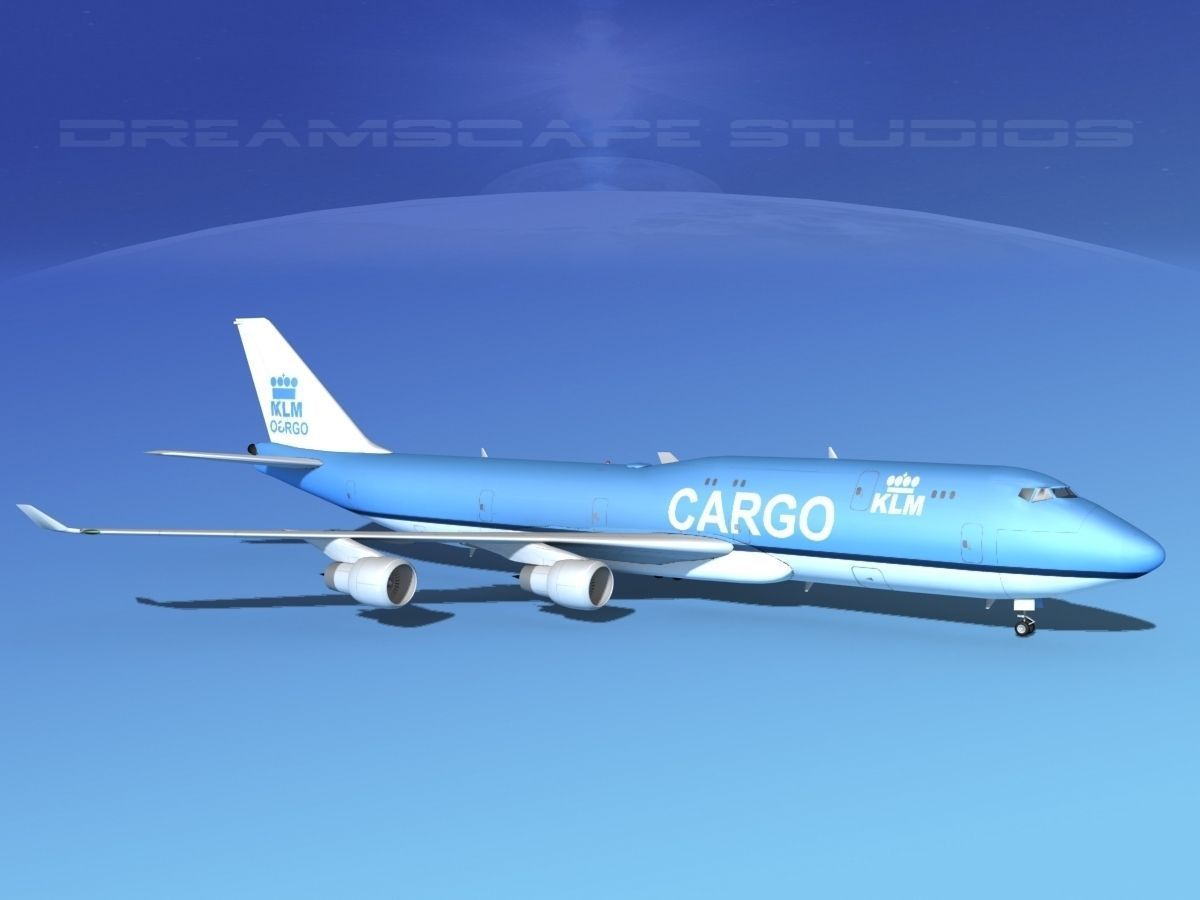 Boeing 747-8 KLM Cargo 3D model_9