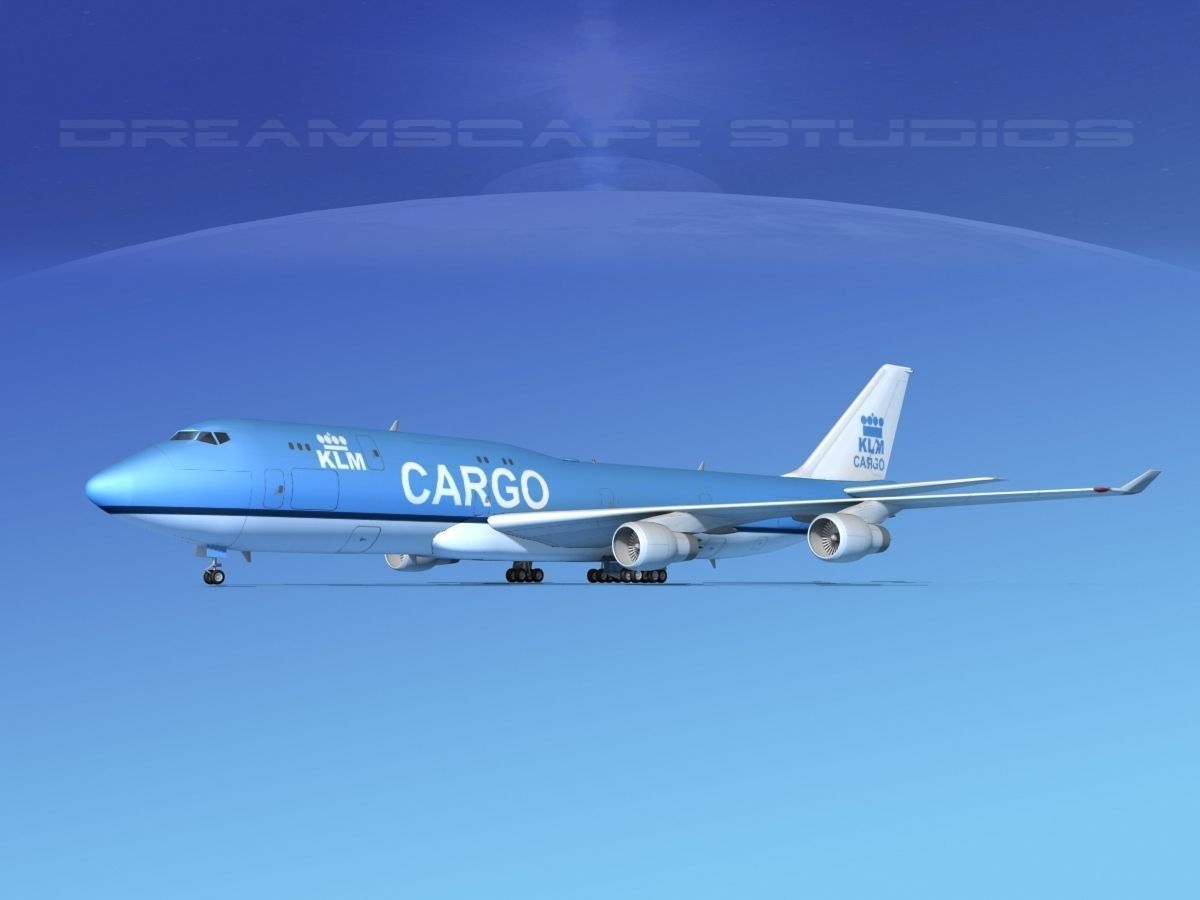 Boeing 747-8 KLM Cargo 3D model_2