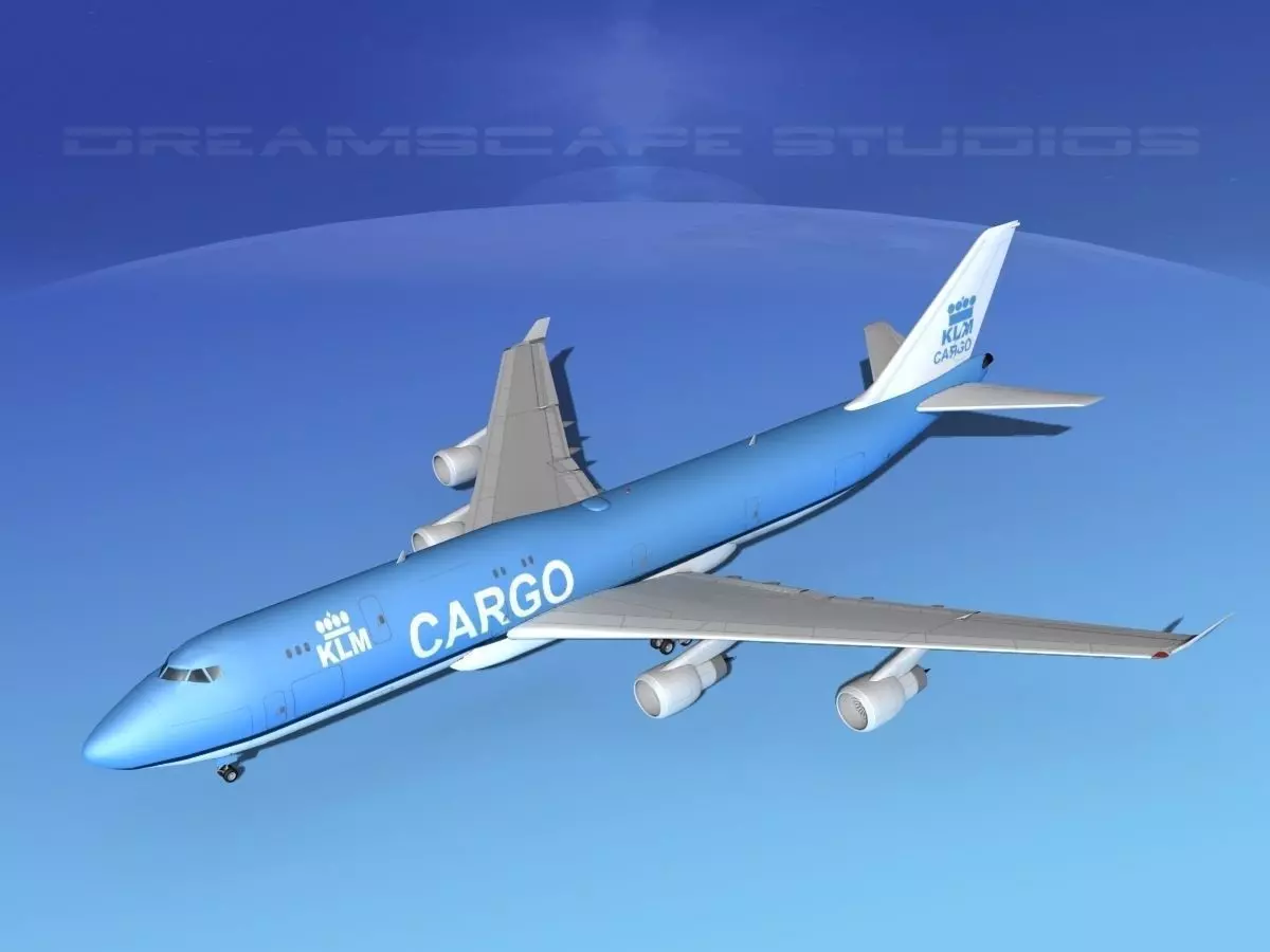 Boeing 747-8 KLM Cargo 3D model_0