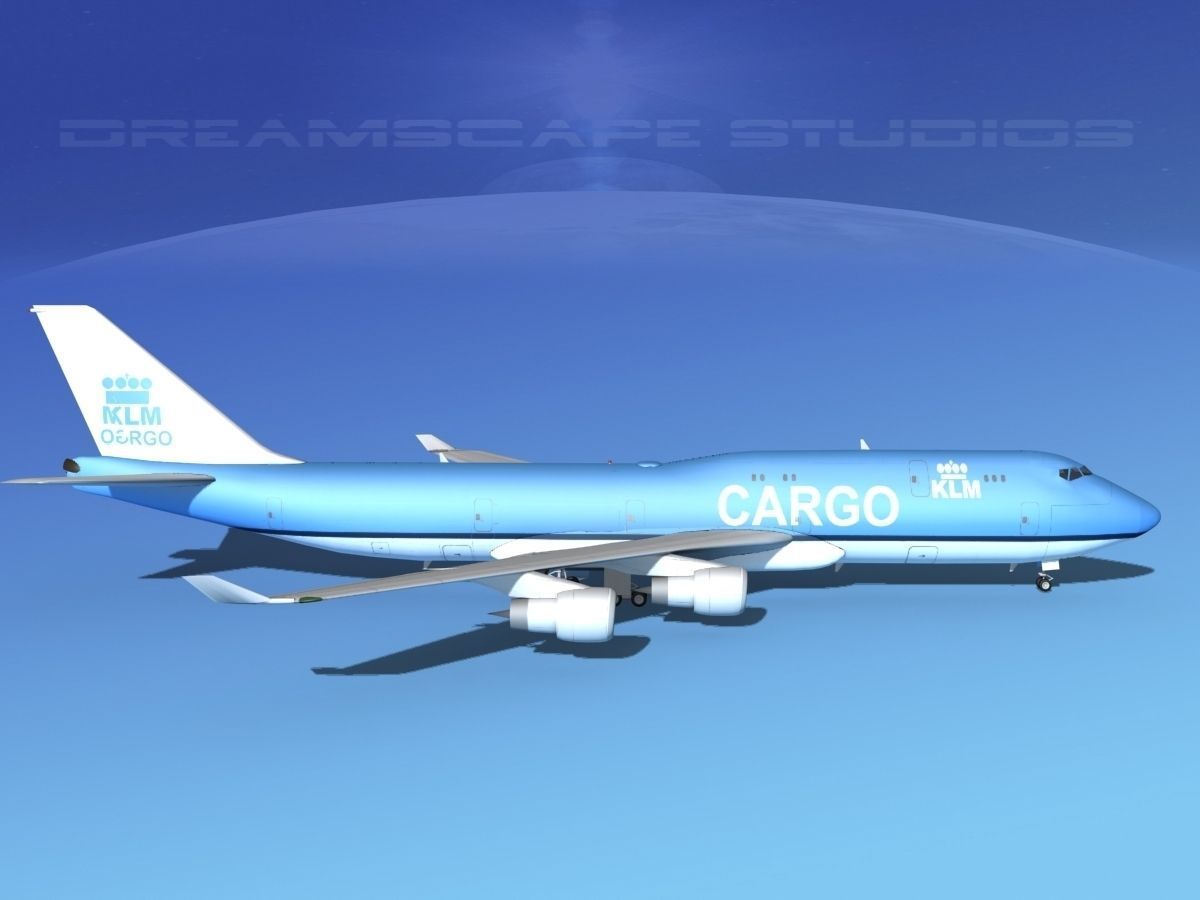 Boeing 747-8 KLM Cargo 3D model_10