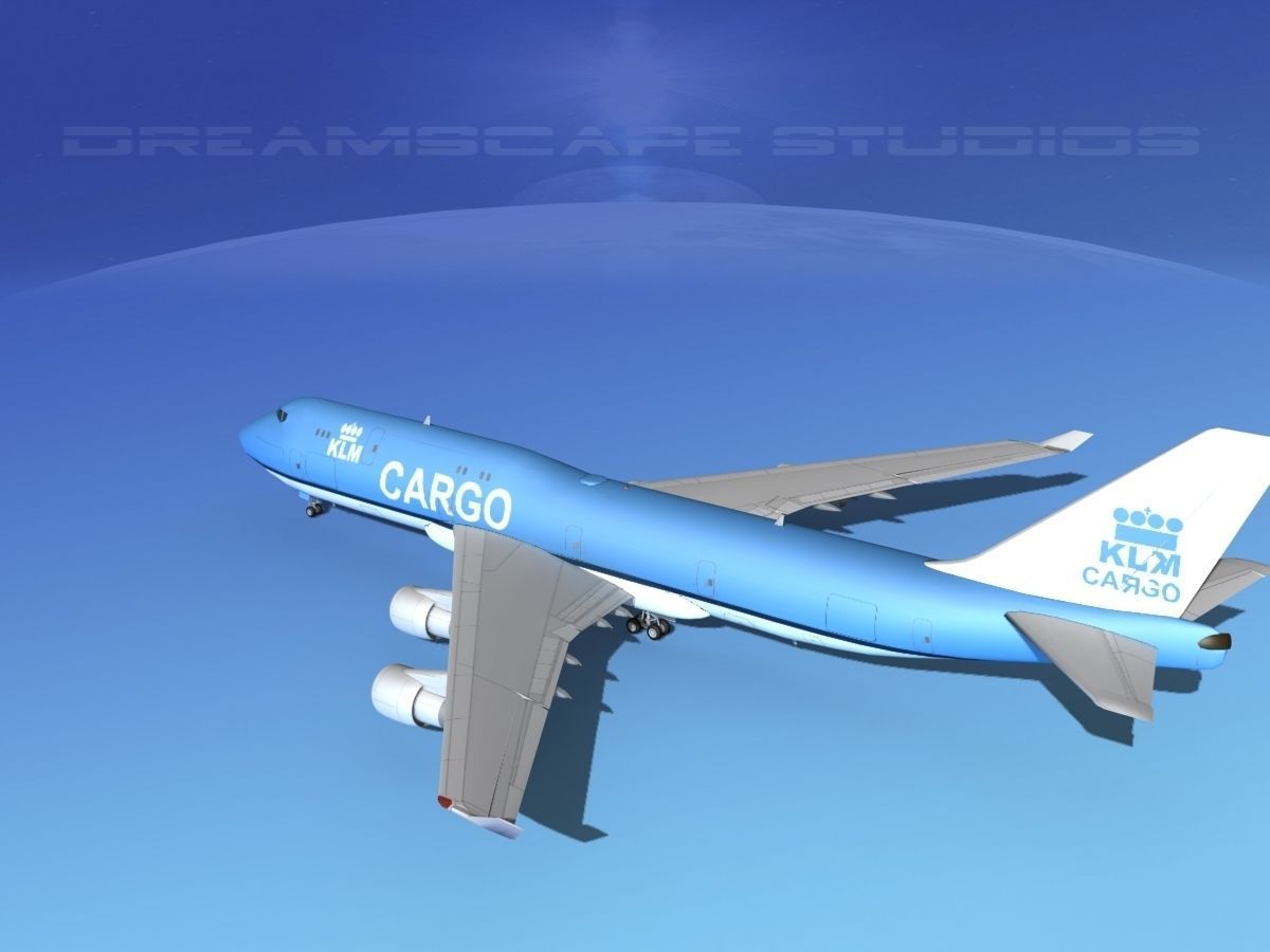 Boeing 747-8 KLM Cargo 3D model_8