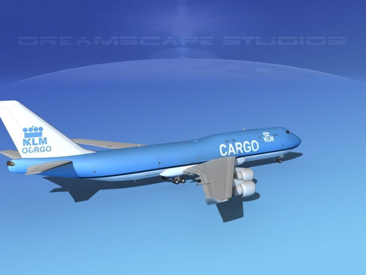 Boeing 747-8 KLM Cargo 3D model_5