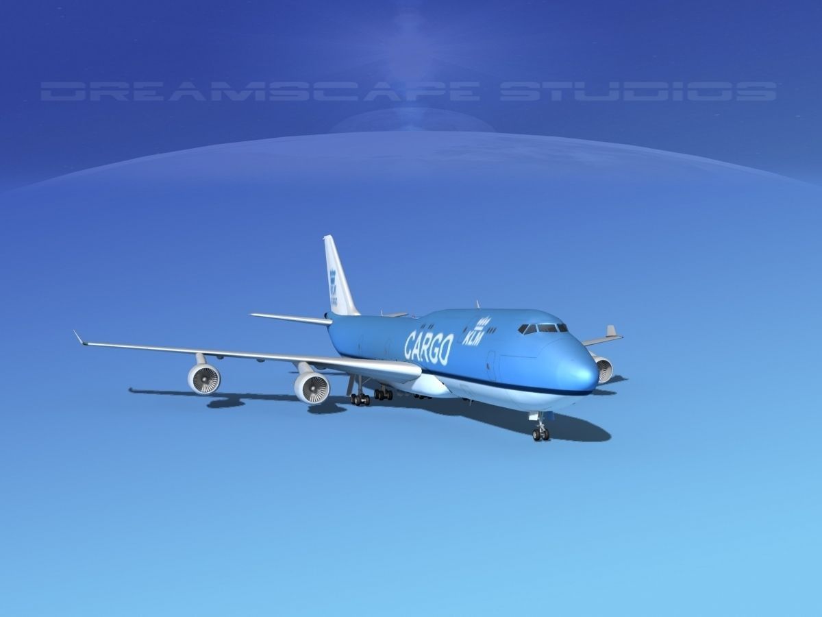 Boeing 747-8 KLM Cargo 3D model_4