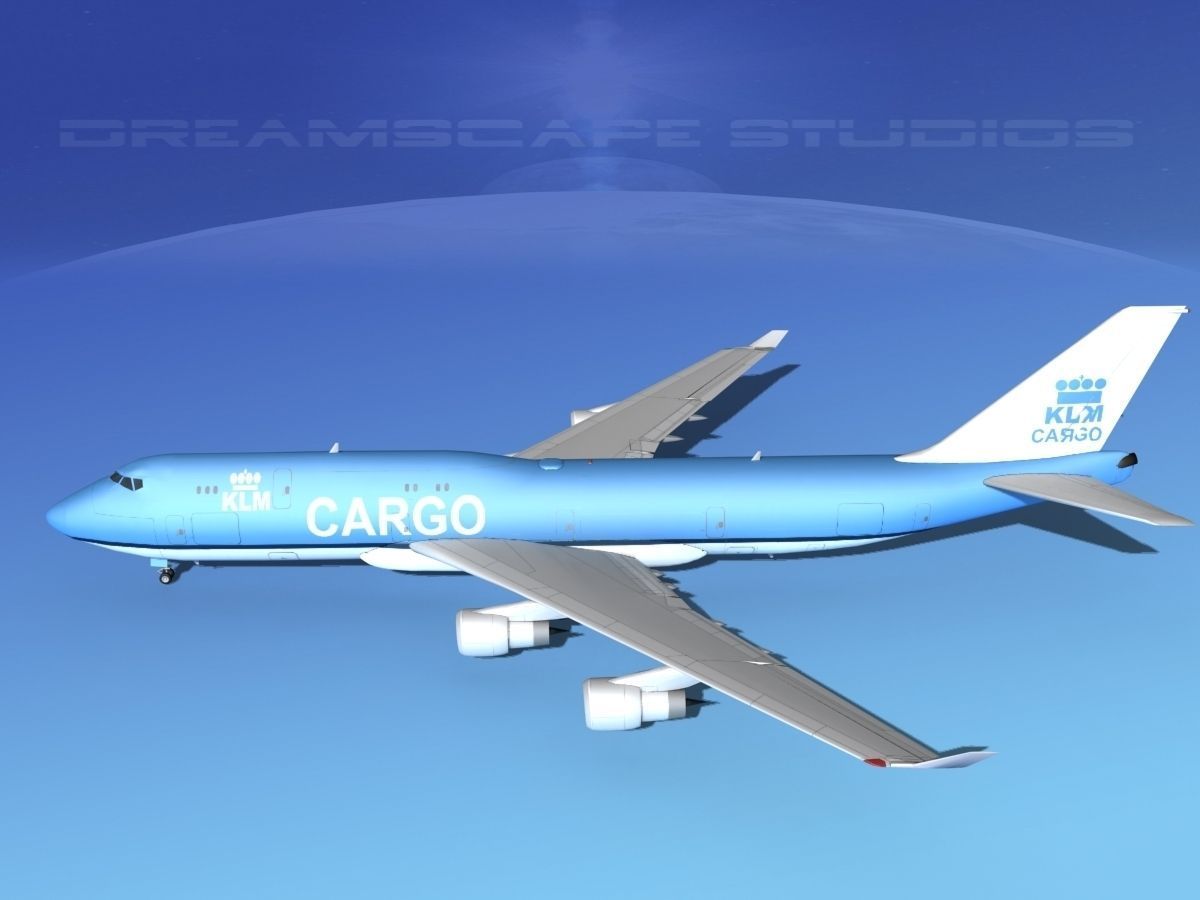 Boeing 747-8 KLM Cargo 3D model_1
