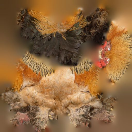 Rooster Photorealistic Posed Low-poly 3D model_7