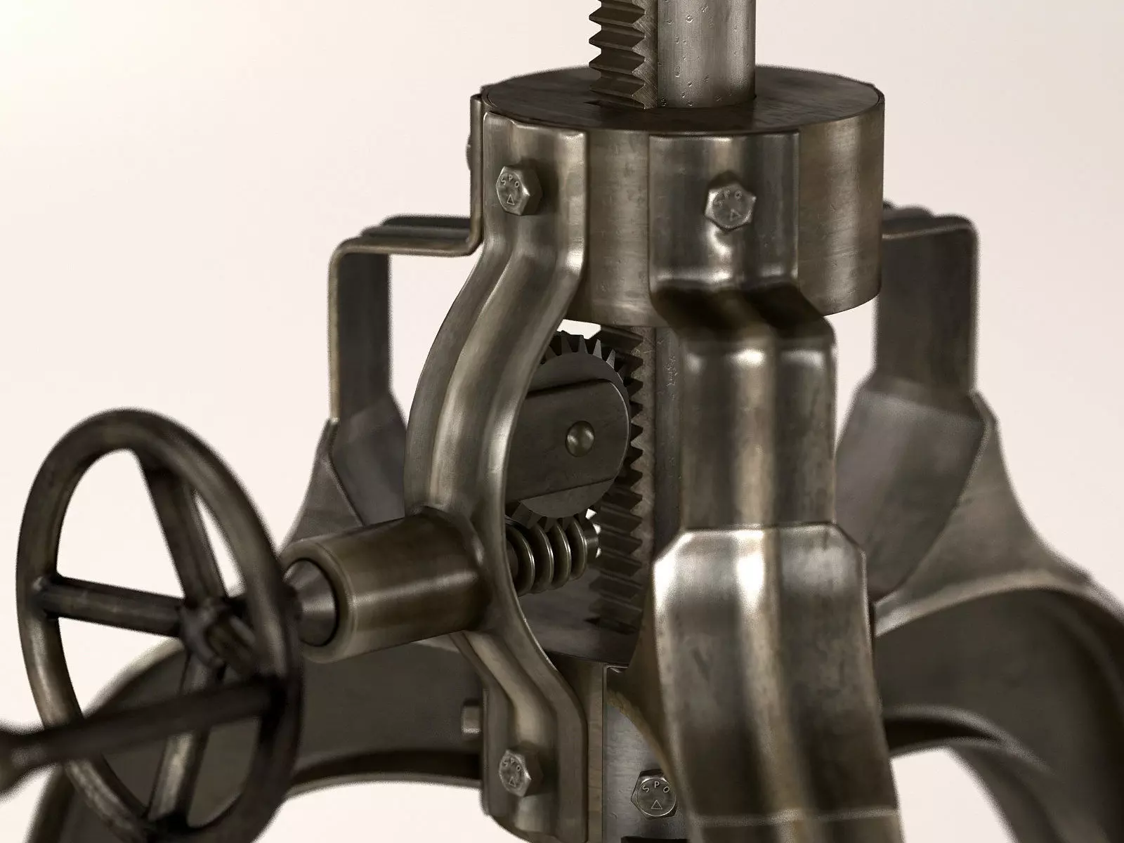 Crank 22 End Table 3D model_2