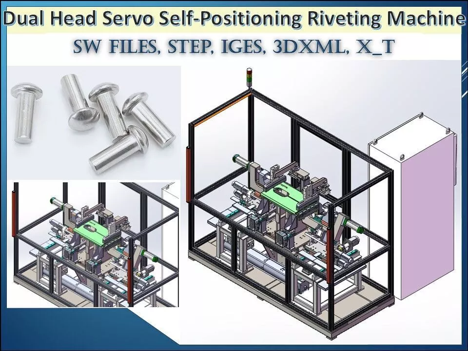 Dual Head Servo Self-Positioning Riveting Machine 3D CAD Model 3D model