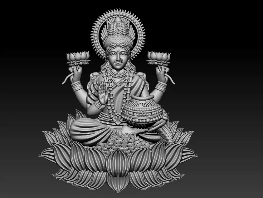 Laxmi Mata 3D print model 3D print model