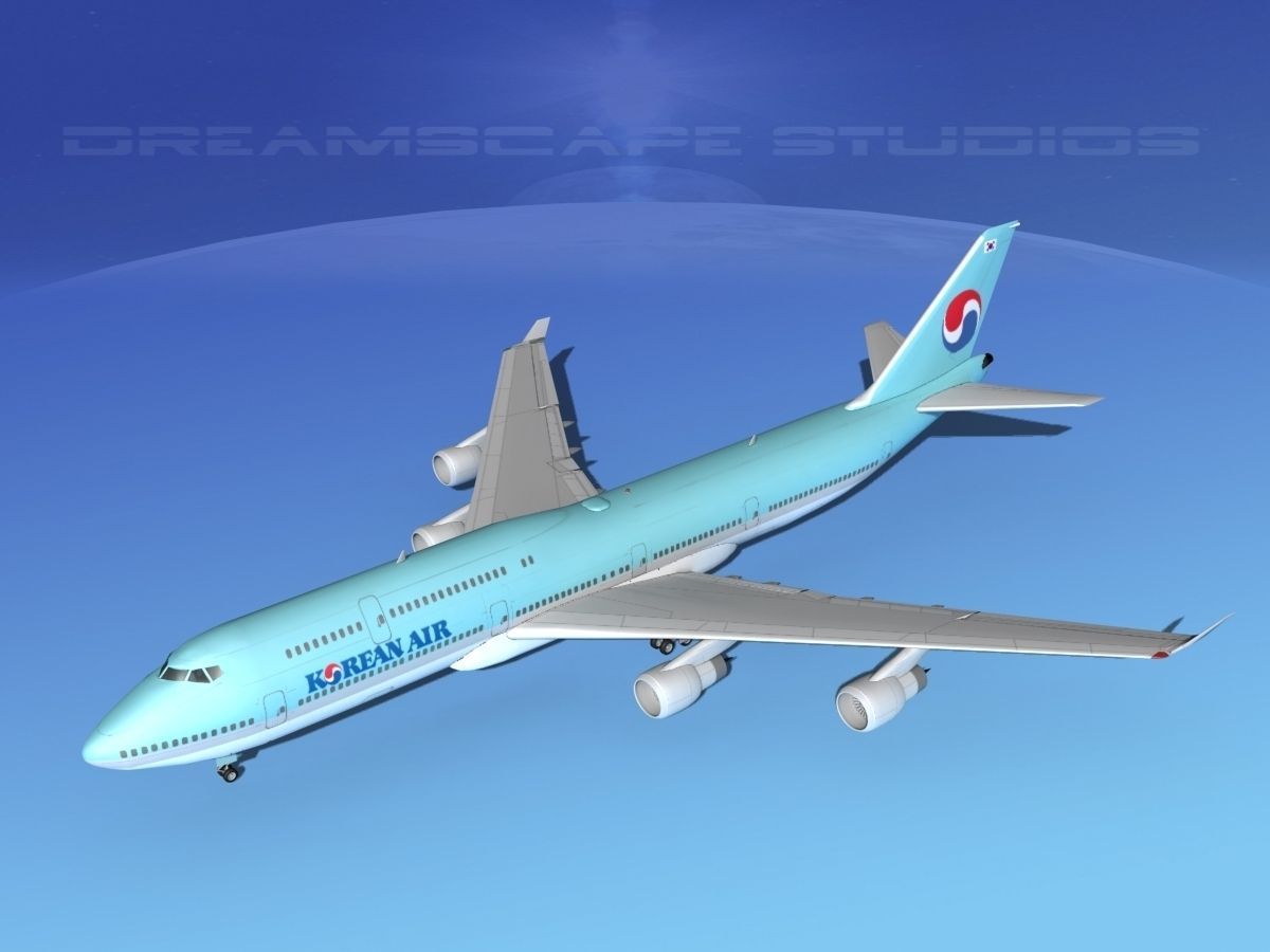 Boeing 747-8I Korean Air 3D model_10