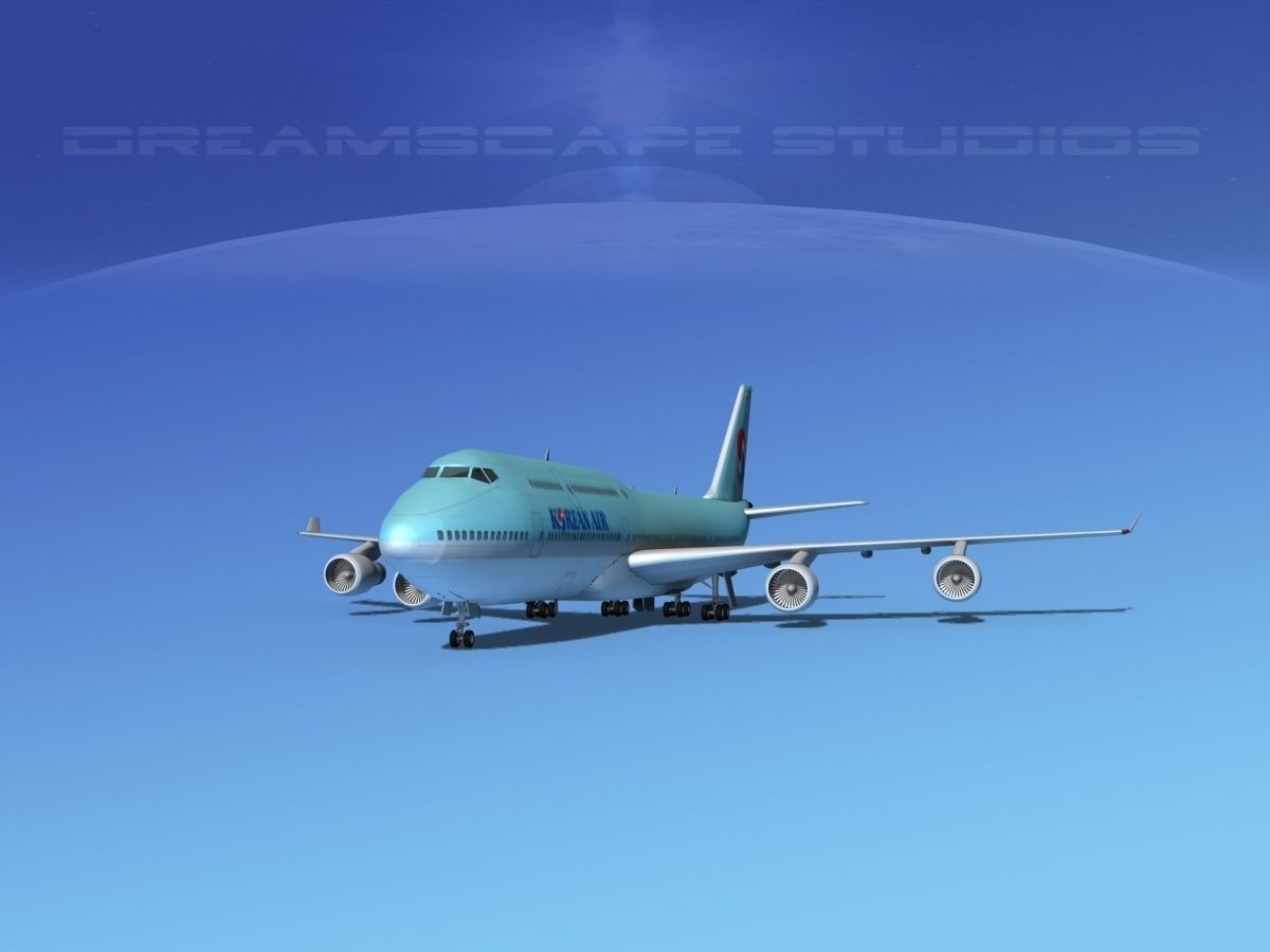 Boeing 747-8I Korean Air 3D model_2