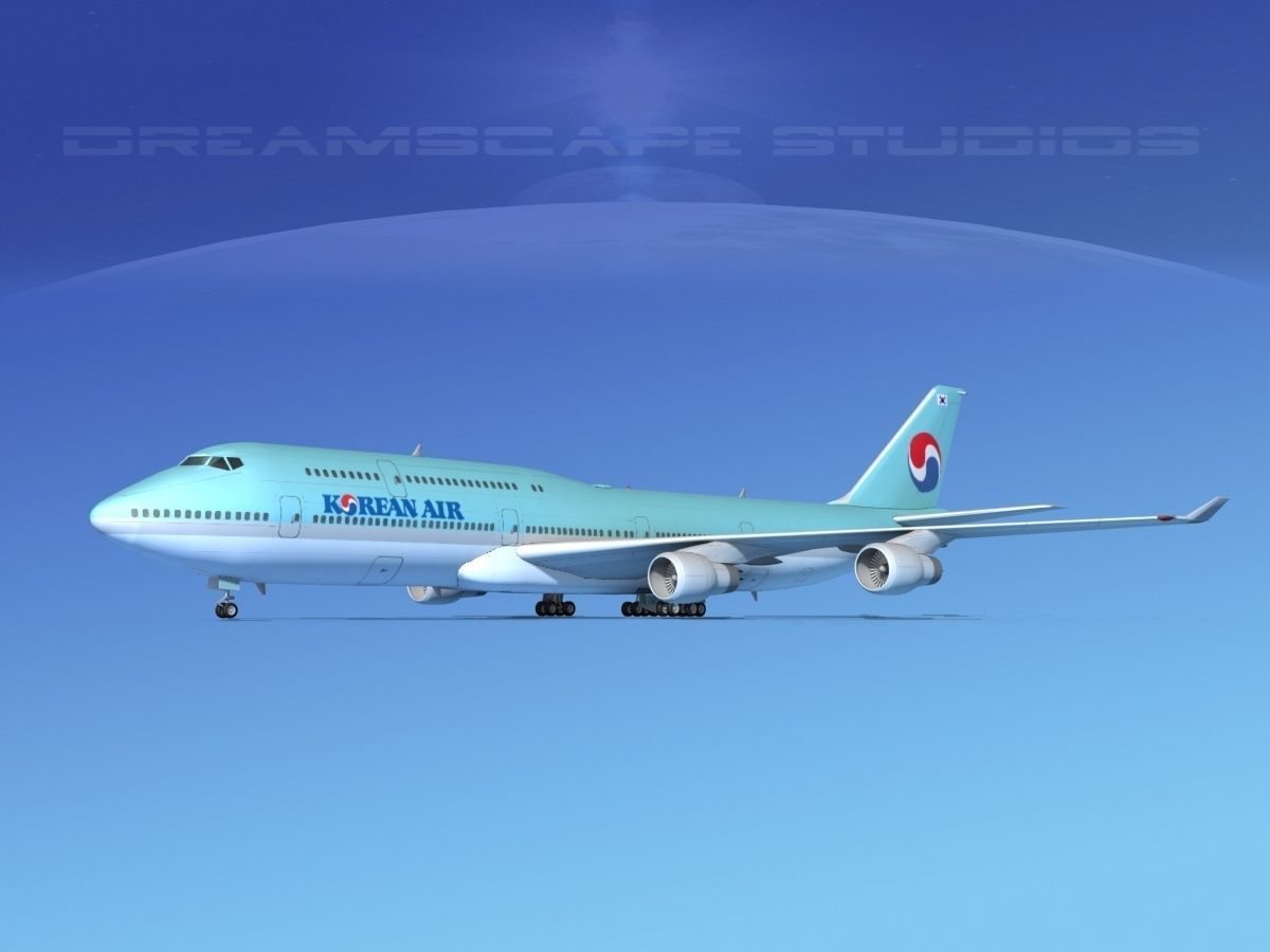 Boeing 747-8I Korean Air 3D model_1