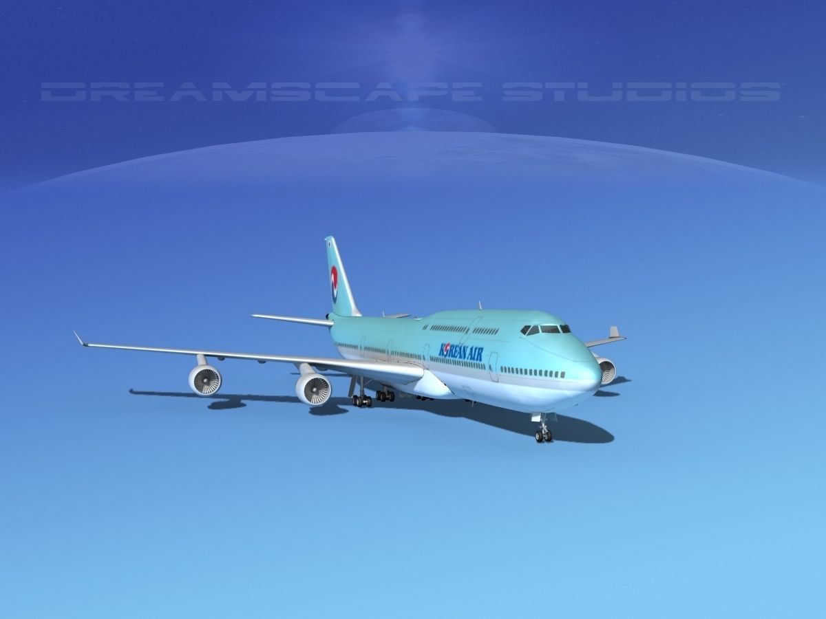 Boeing 747-8I Korean Air 3D model_3