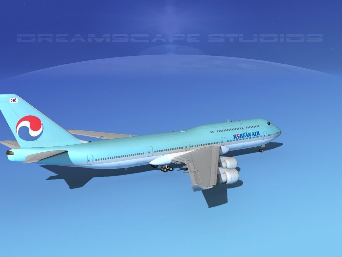 Boeing 747-8I Korean Air 3D model_6