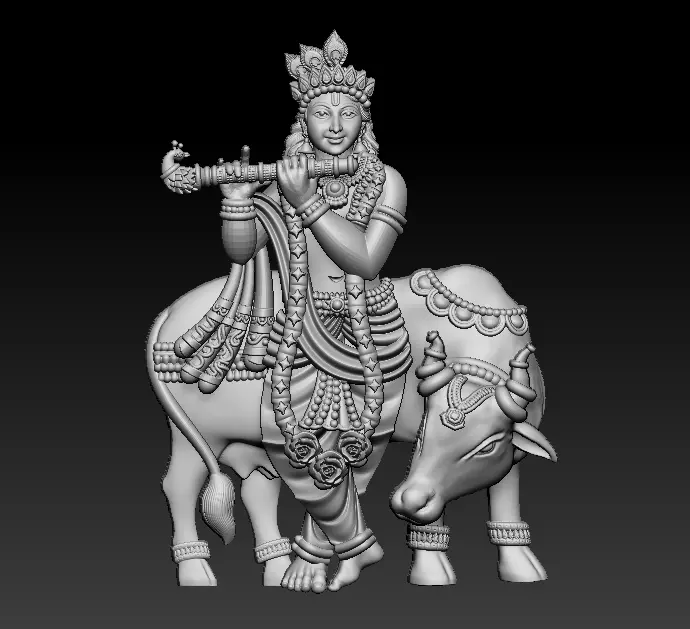 krishna 3d printed model 3D print model