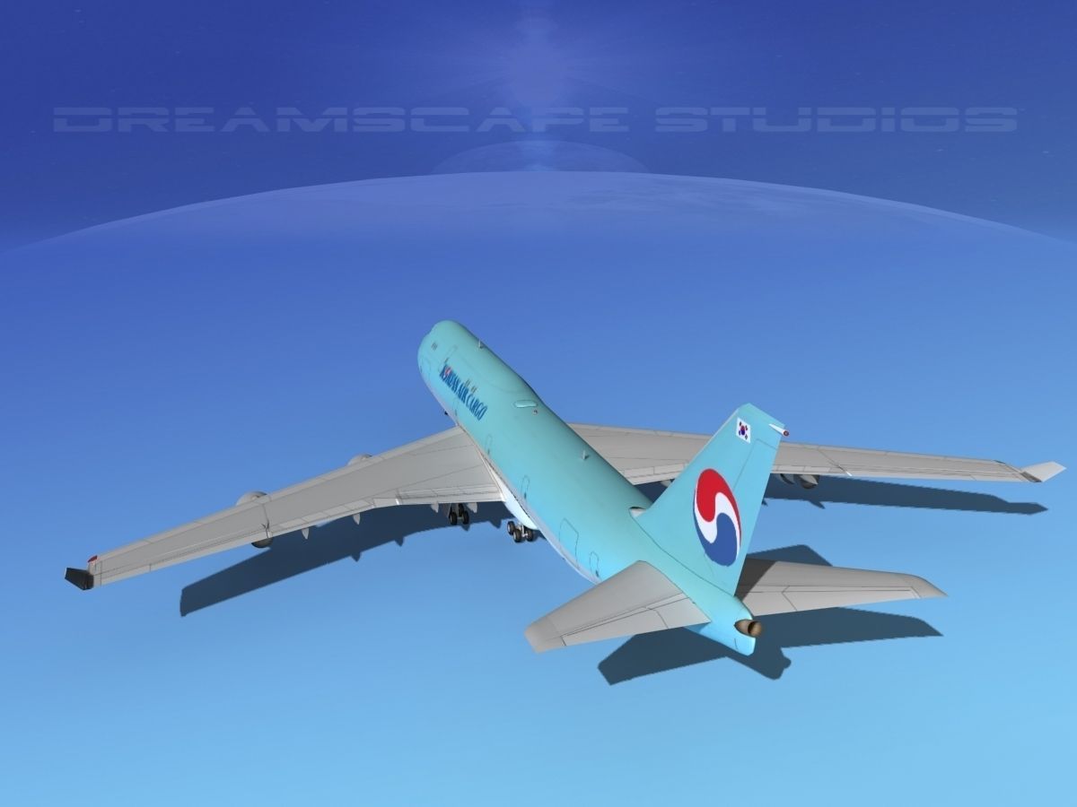 Boeing 747-8I Korean Air Cargo 3D model_7