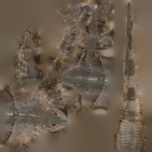 Salamander Lizard Photorealistic Posed Low-poly 3D model_7