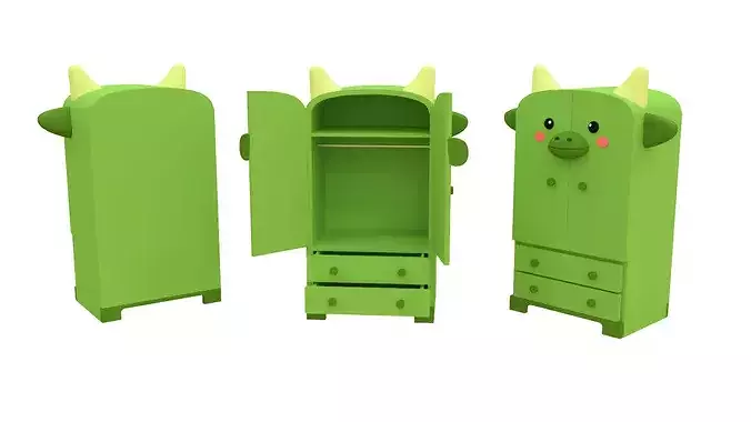 Low-Poly Cute Dragon Kids Closet