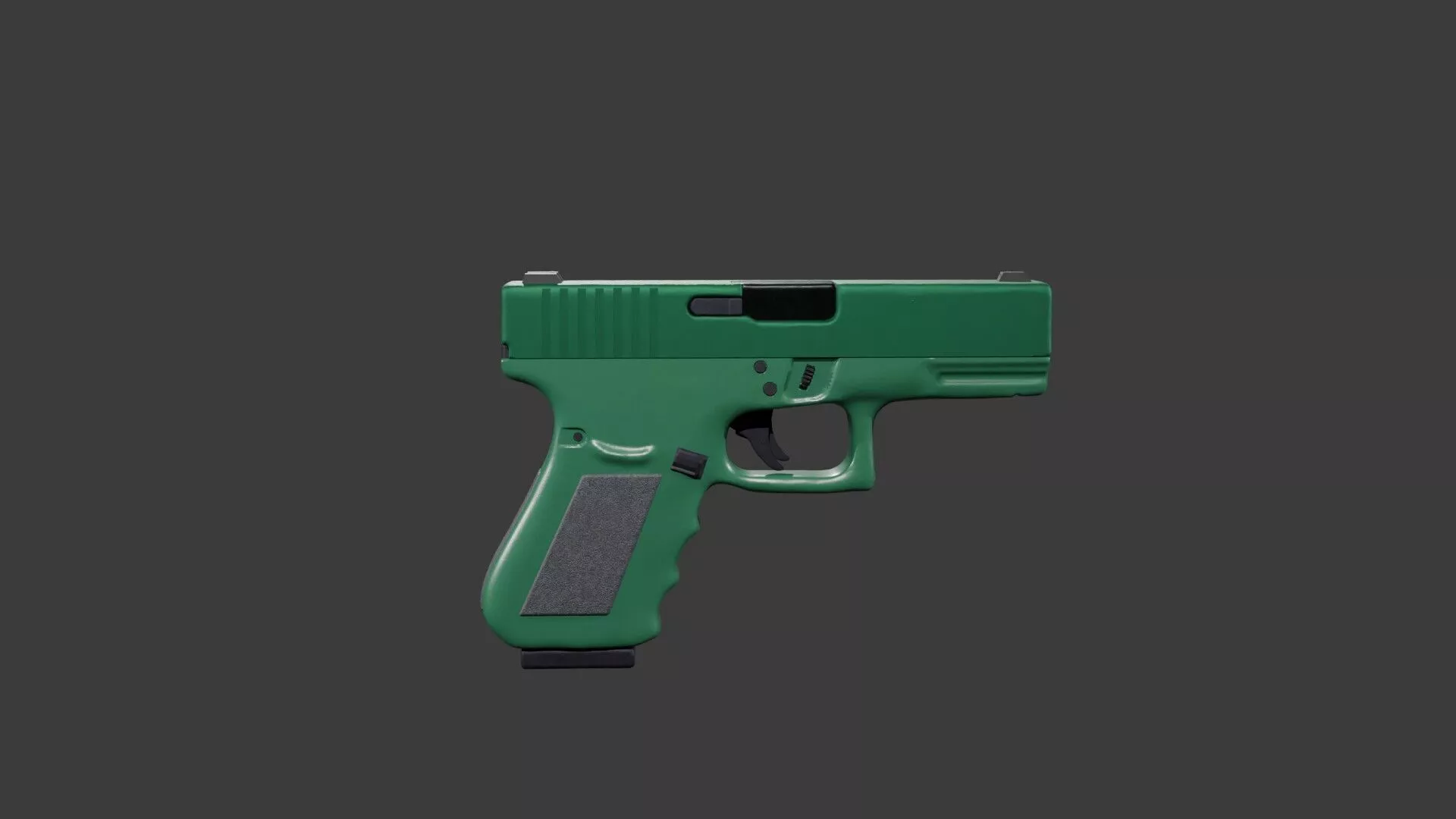 Green pistol Free 3D model