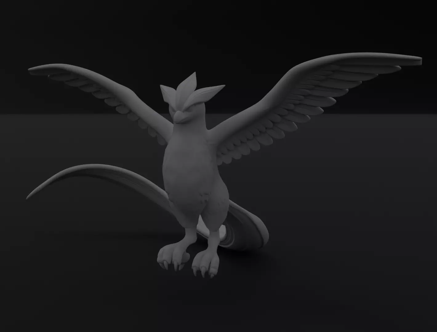 Stylized Bird 3D Figurine for 3D Printing Geometric Sculpture 3D print model
