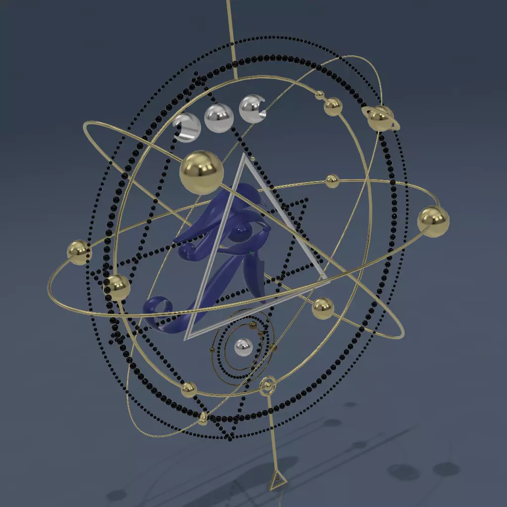 Eye of Horus Low-poly 3D model
