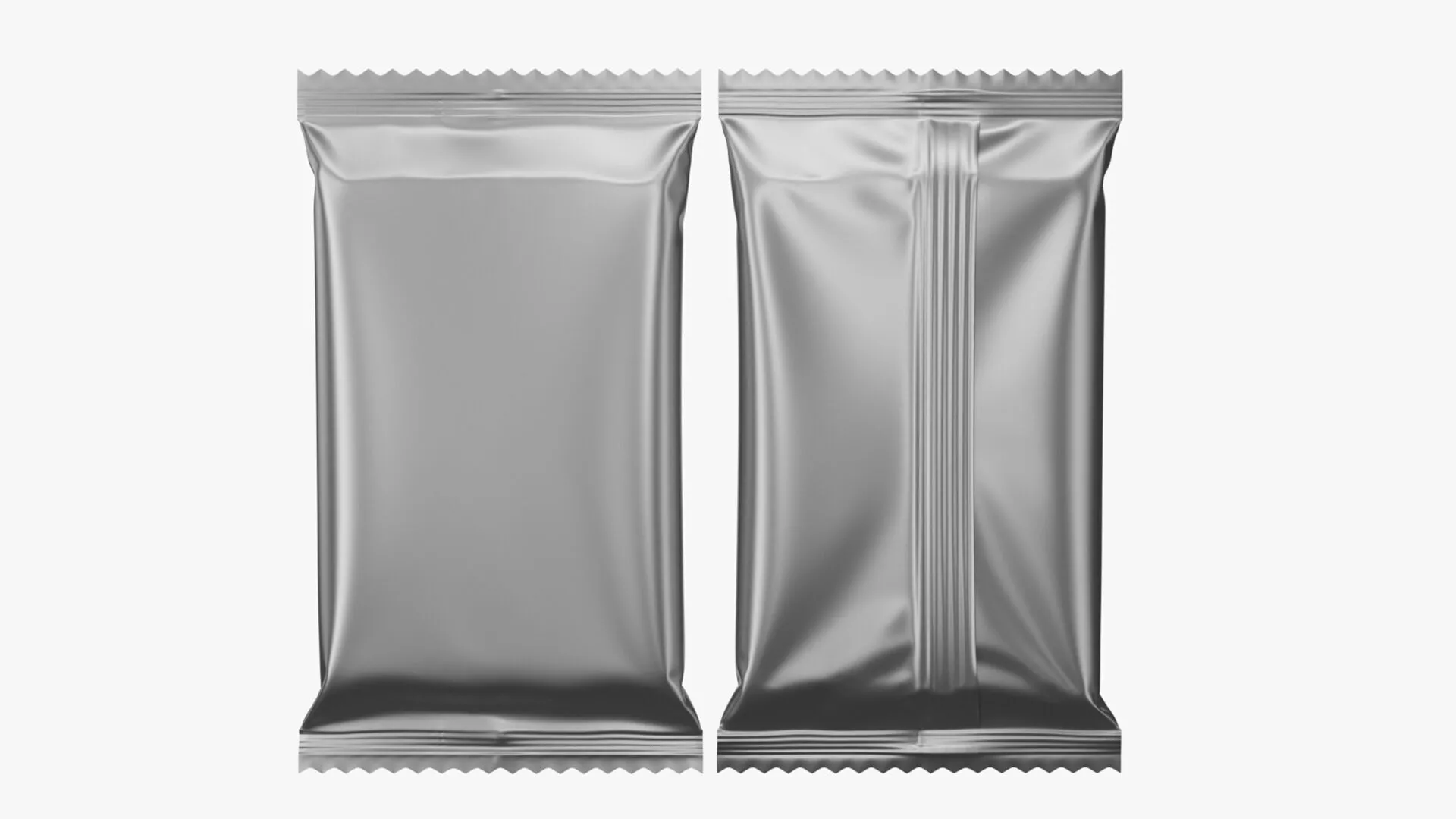 Snack Bar Foil Wrapper Mockup 03 3D model