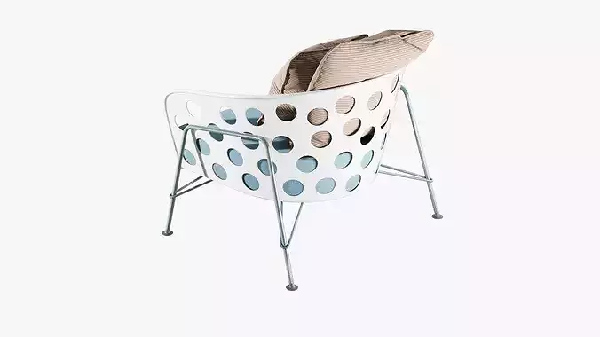 Armchair 3D model 7