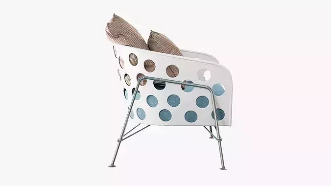 Armchair 3D model 4