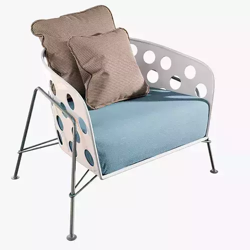 Armchair 3D model 3
