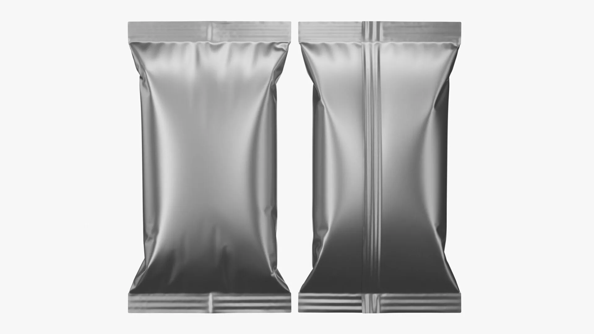 Snack Pack Foil Wrapper Mockup 15 3D model