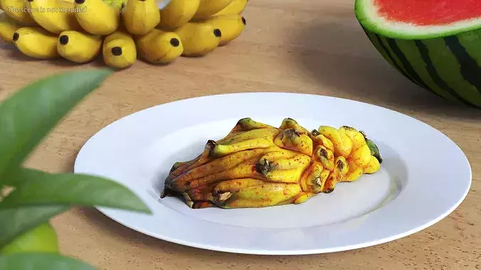 Yellow Dragon Fruit Half 3D model 3