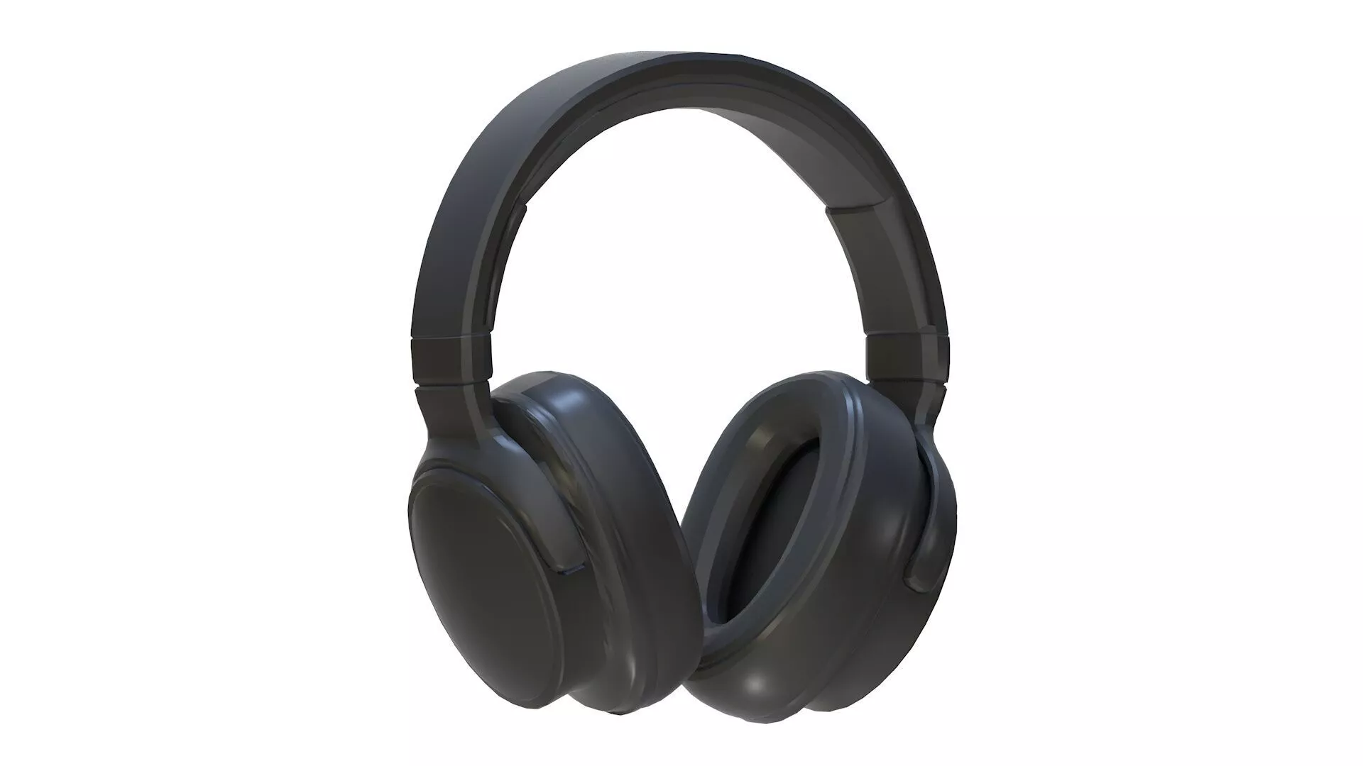 Wireless headphones Free low-poly 3D model