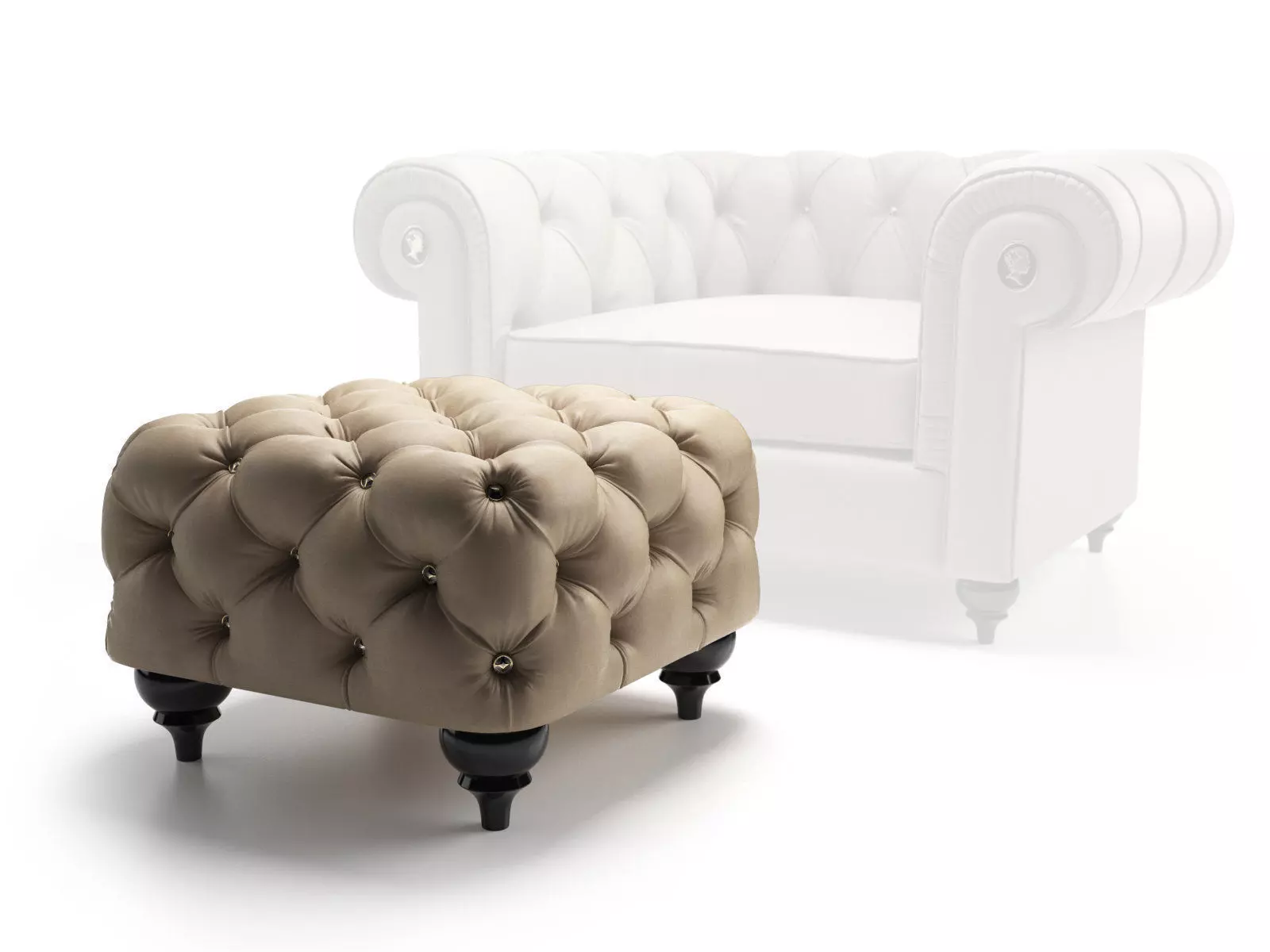 Alfred Ottomans 3D model_2