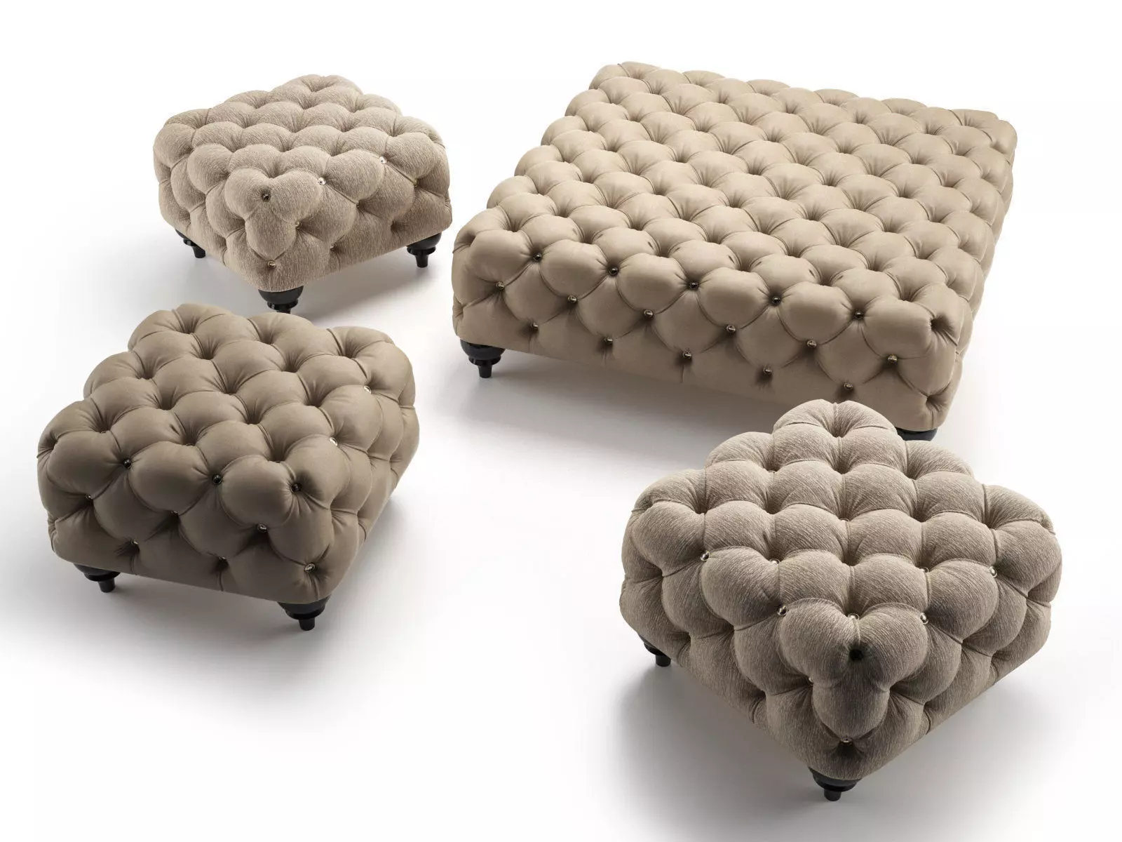 Alfred Ottomans 3D model_1