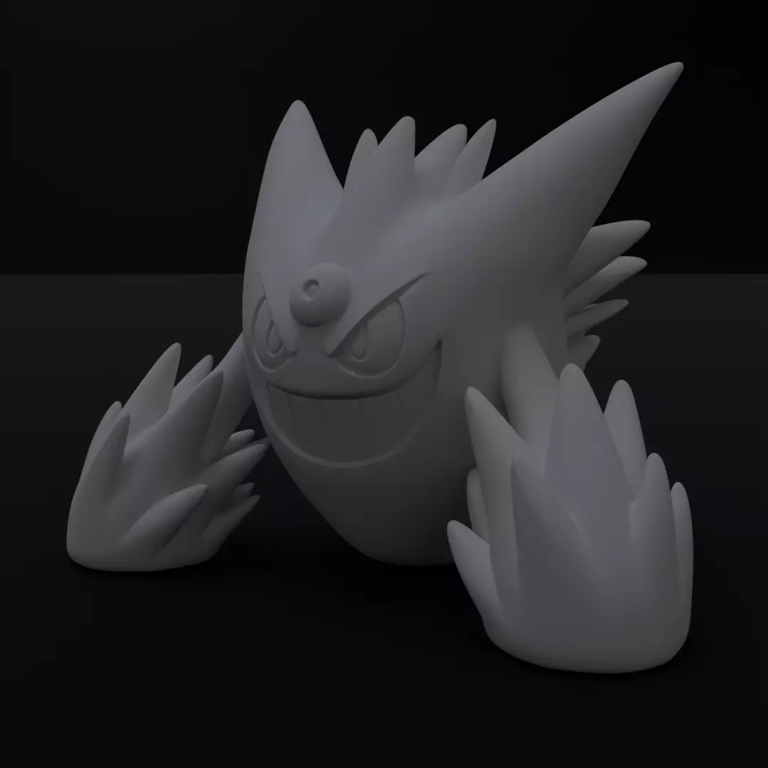 Stylized Spiky Monster Figurine 3D model Print Geometric Imp 3D print model
