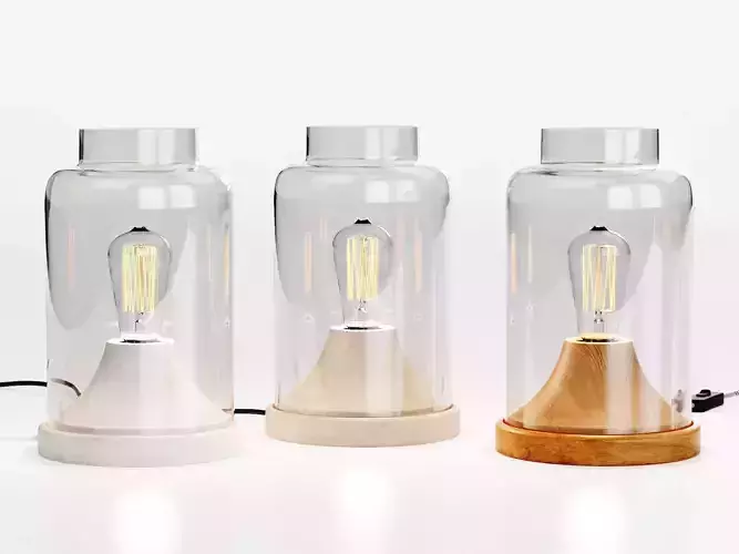 Liam 1 Light Table Lamp 3D model