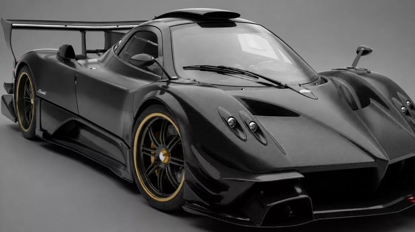 Black Pagani Zonda R Carbon Fiber 3D MODEL 3D model
