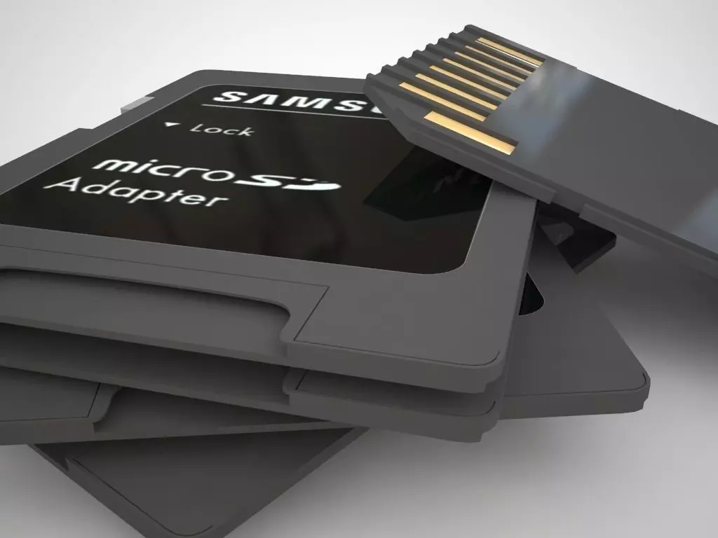 Sd Card Adapter  3D model_0