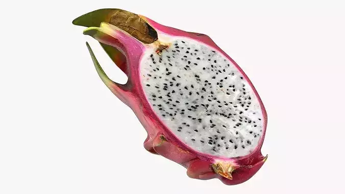 Dragon Fruit Half 3D model