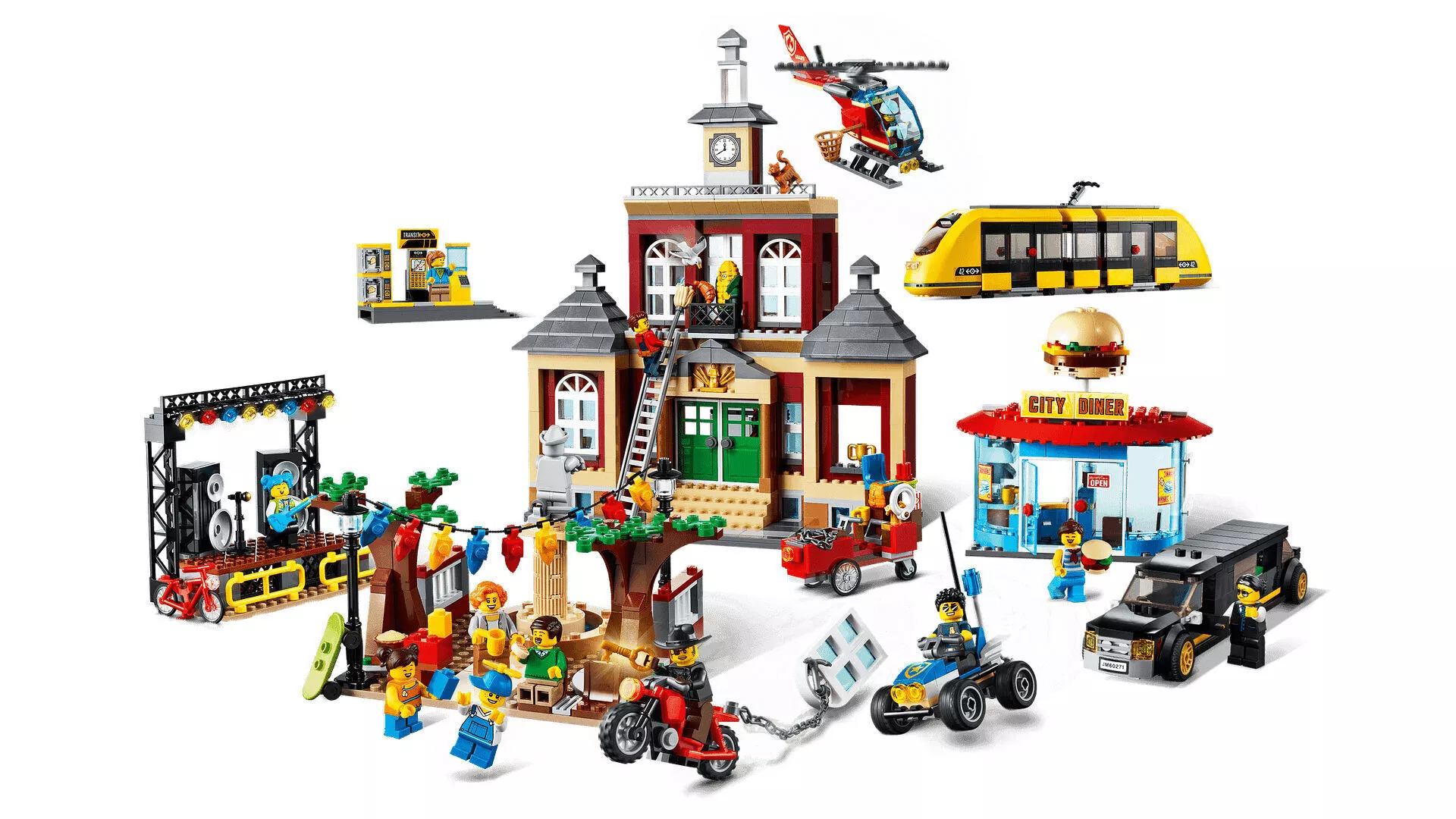 TwindBricks3D - 60271 Main Square 3D print model