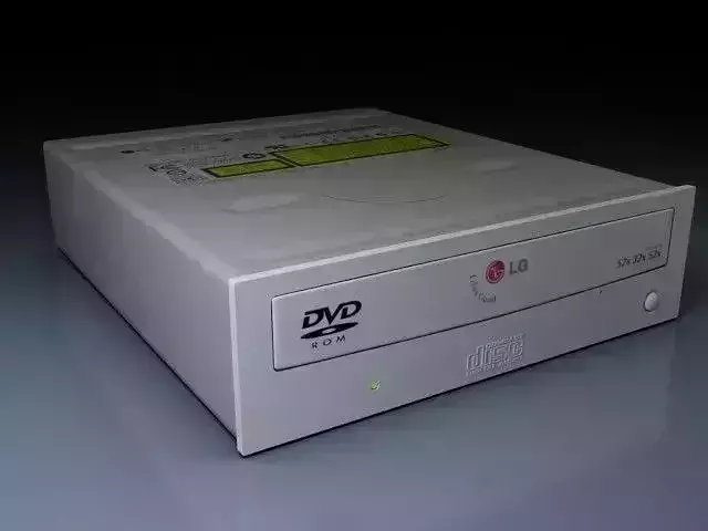 DVD R W read writer 3D model