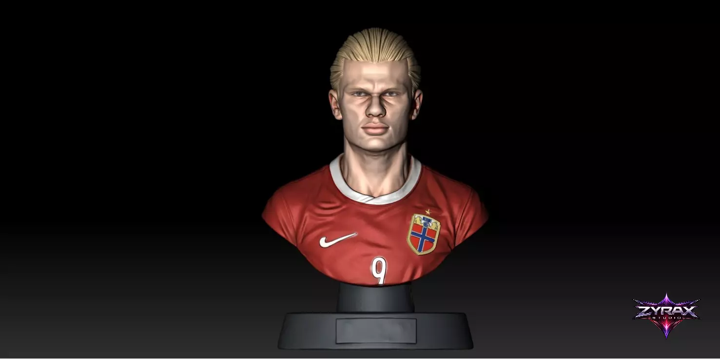 Erling Haaland Norway Bust STL World Cup 2026 Noruega Model 3D print model
