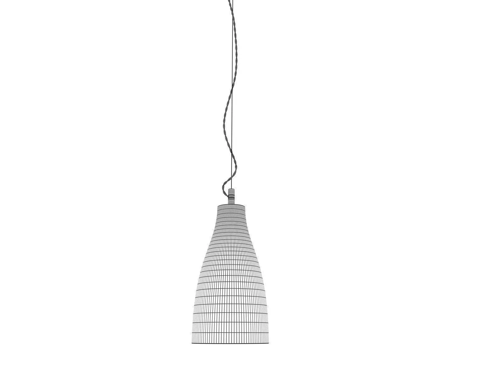 Heavy concrete pendant lights 3D model_4