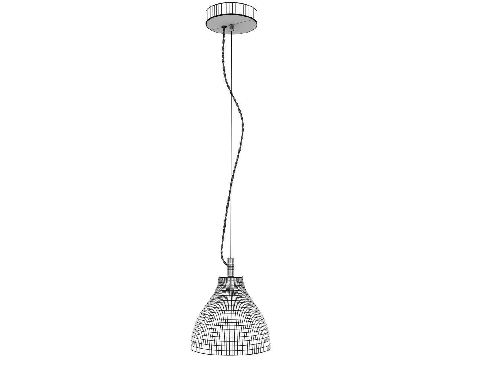 Heavy concrete pendant lights 3D model_6