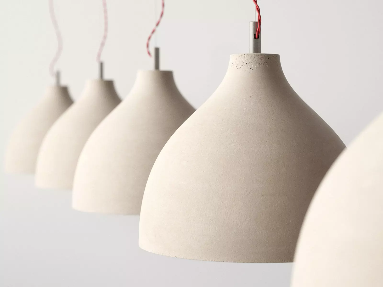 Heavy concrete pendant lights 3D model_2
