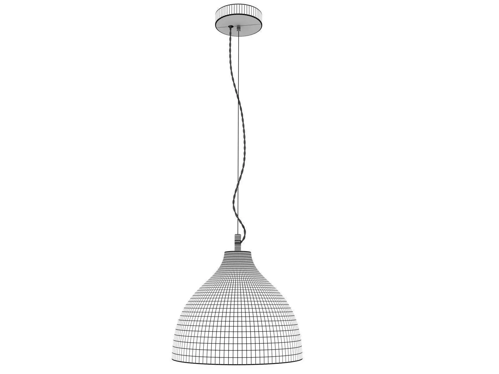 Heavy concrete pendant lights 3D model_5